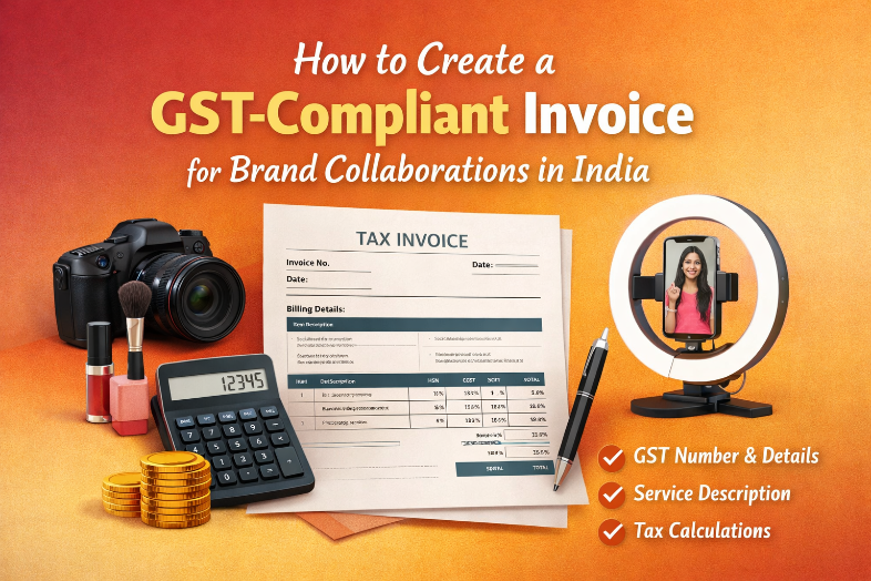 How to Create a GST-Compliant Invoice for Brand Collaborations in India | Adivoq