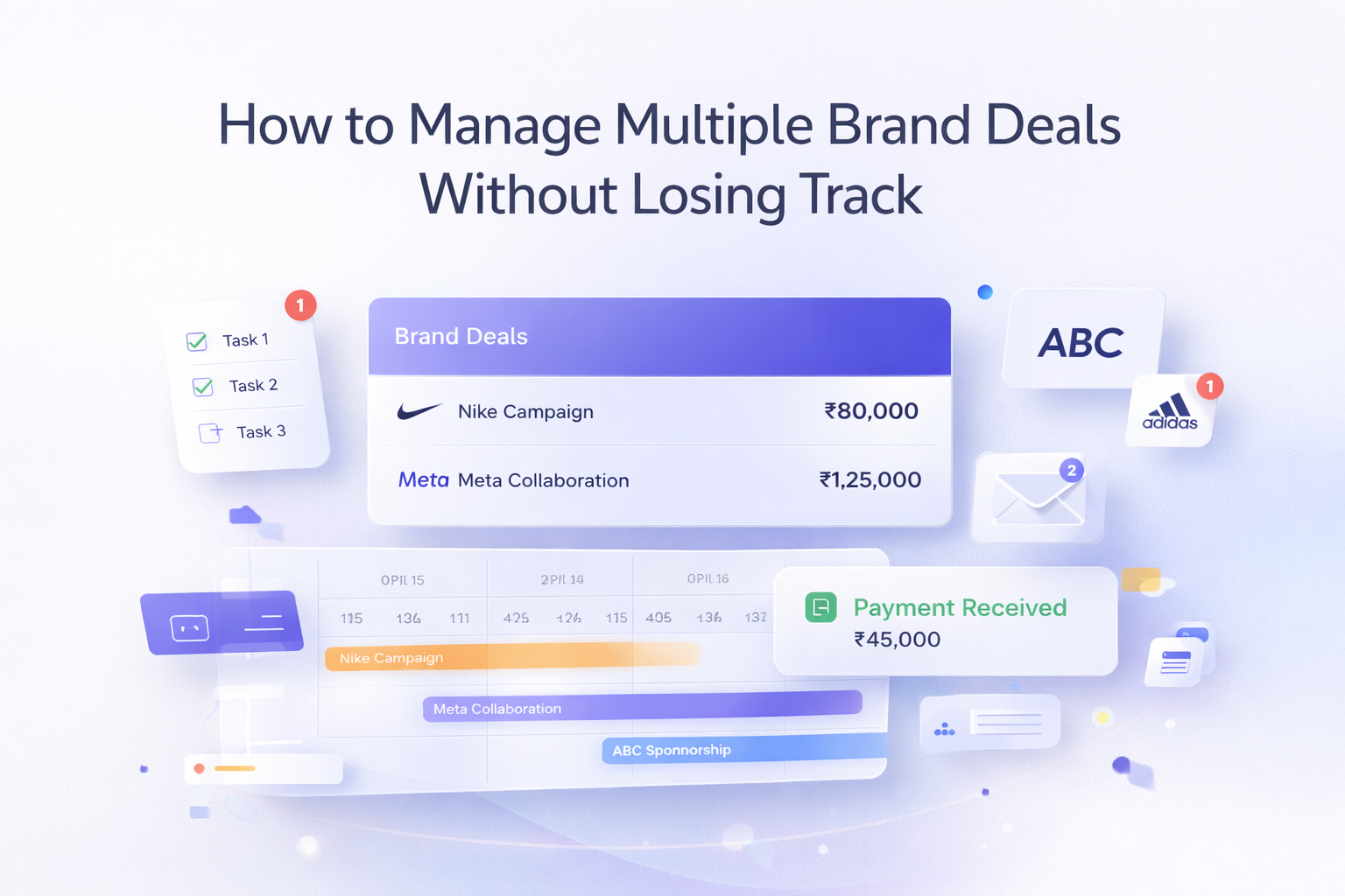 How to Manage Multiple Brand Deals Without Losing Track